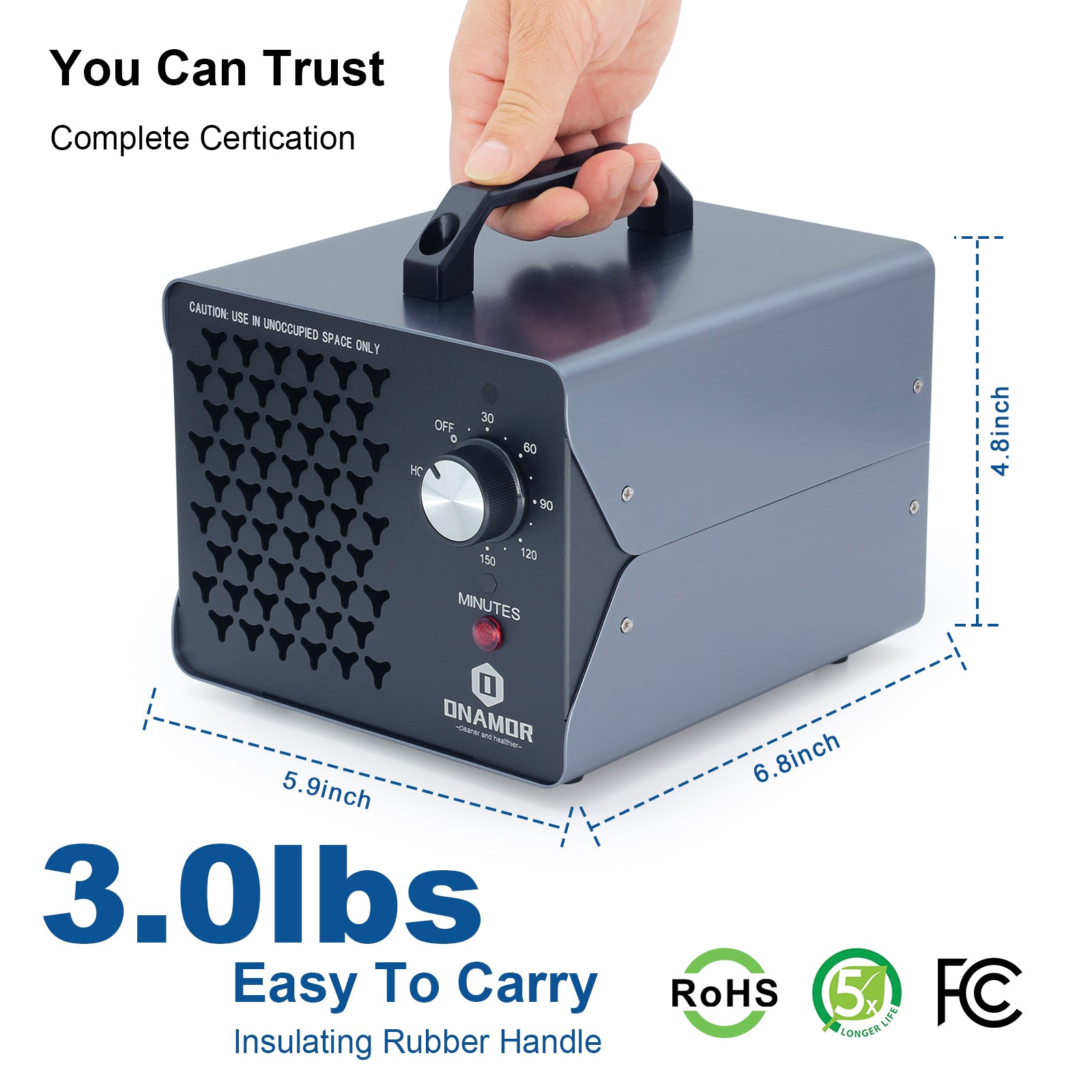 Ozone Generator Air Purifier Cleaner NM-006