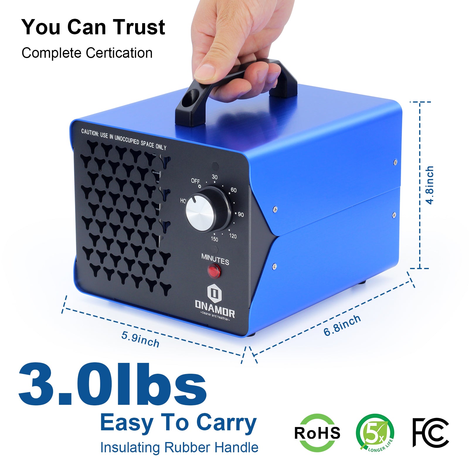 Ozone Generator Air Purifier Cleaner NM-009