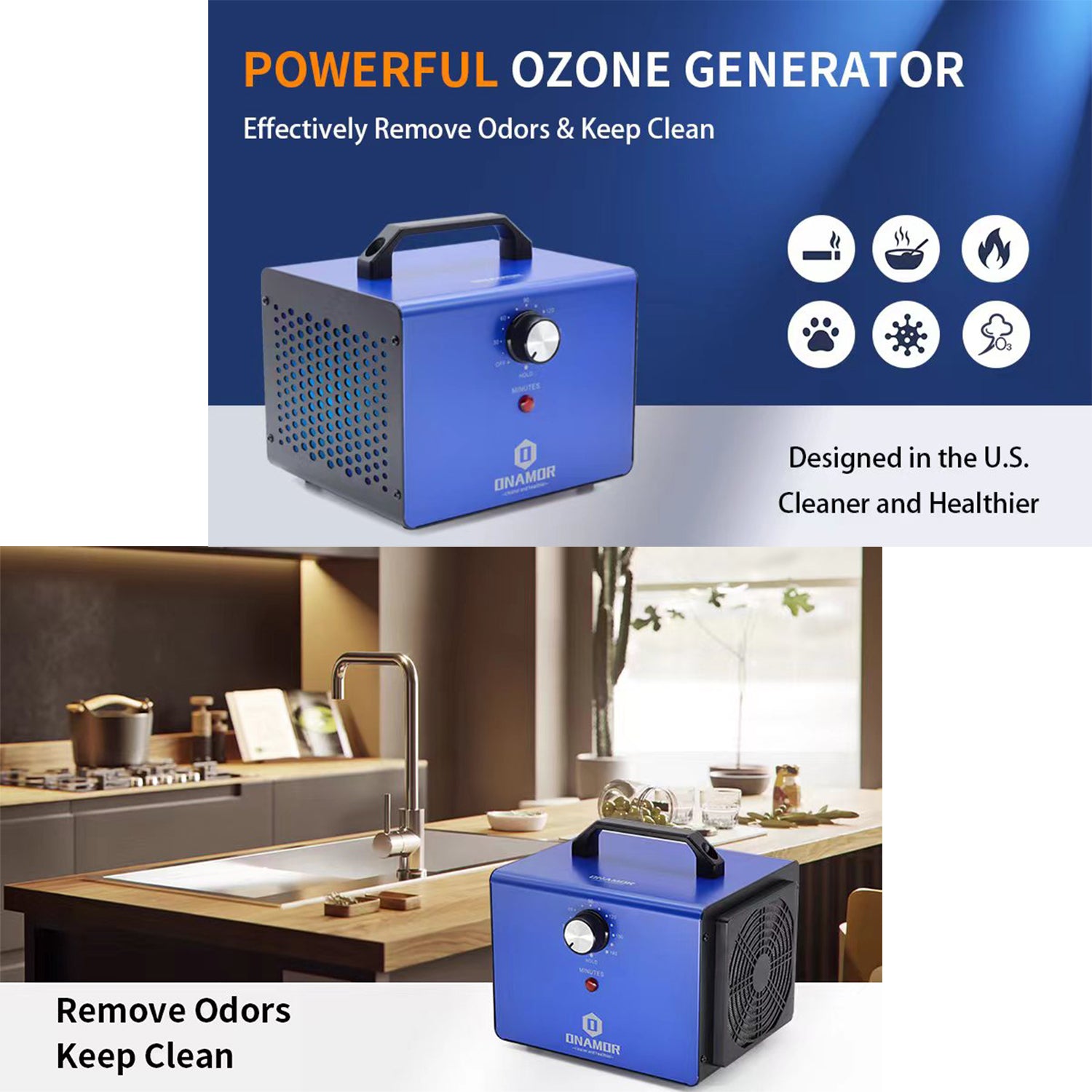 Ozone Generator Air Purifier Cleaner NM-008