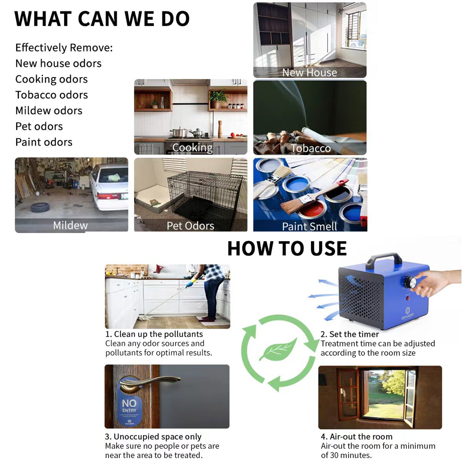 Ozone Generator Air Purifier Cleaner NM-008