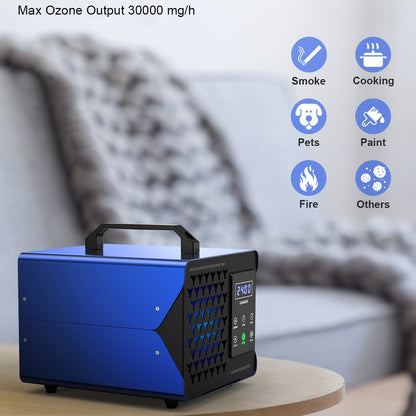 Portable Ozone Generator Touch control O3 Air Purifier Cleaner 30000mg/H